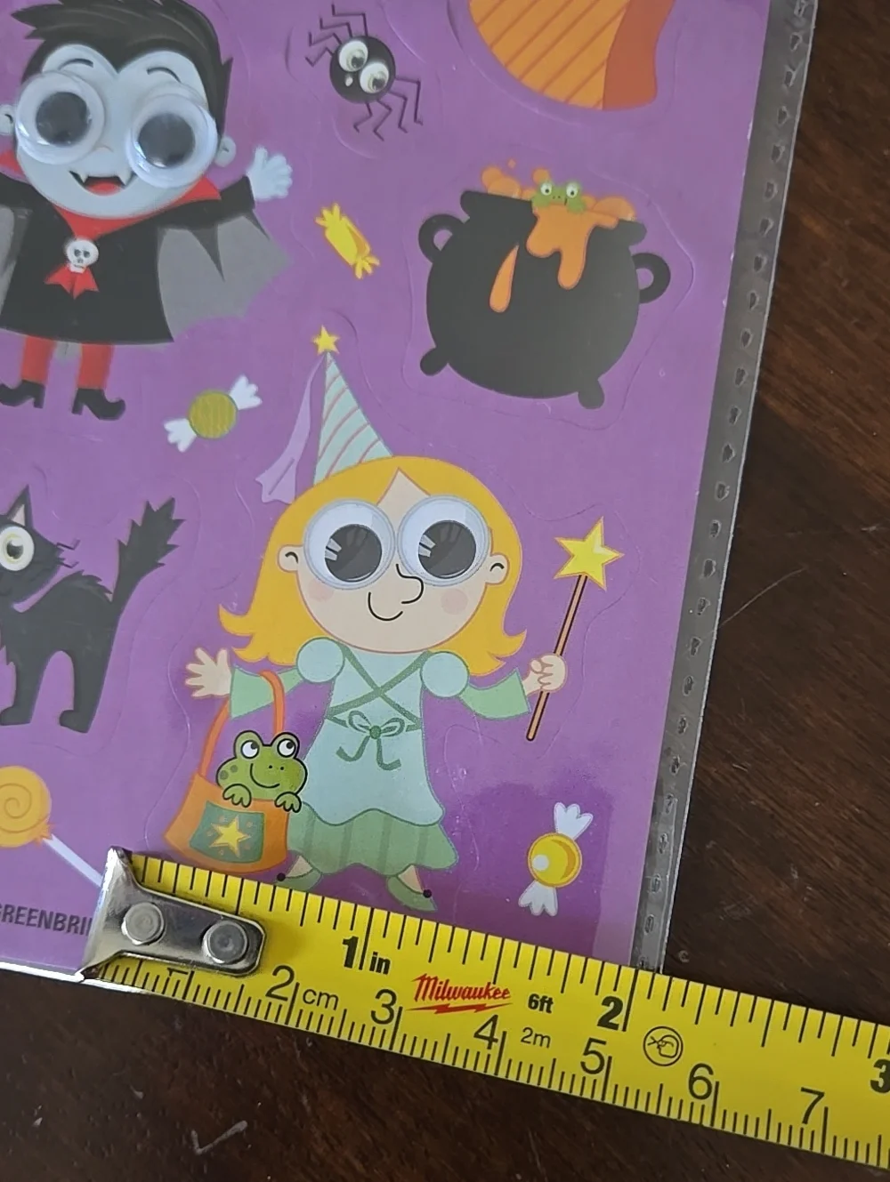 Halloween Stickers Sheet Purple Halloween Characters Google Eyes 3d Y2k Kids